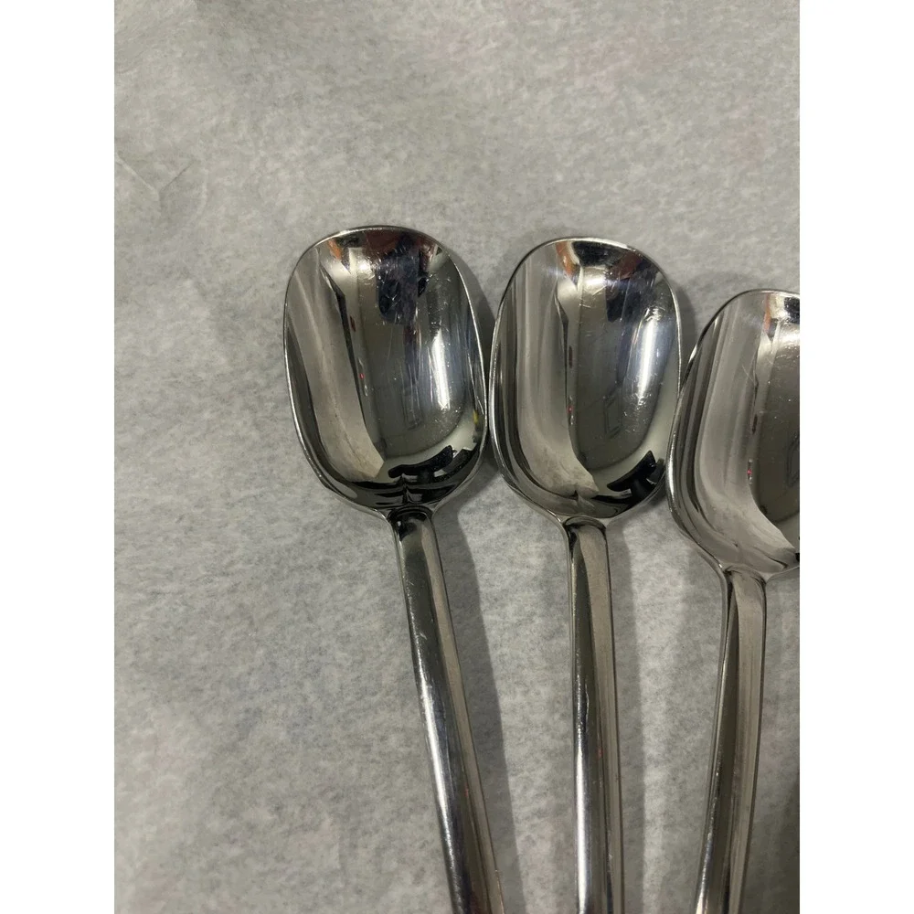 Mikasa ZENA Japan Soup Spoons Glossy 18/8 Stainless Steel ‎ 7-5/8